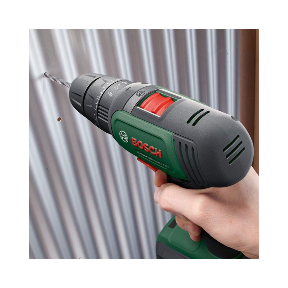 Pack 2 machines Bosch 06039D410A UniversalImpact 18V et AdvancedOrbit 18V - 2 batteries 2,0 Ah