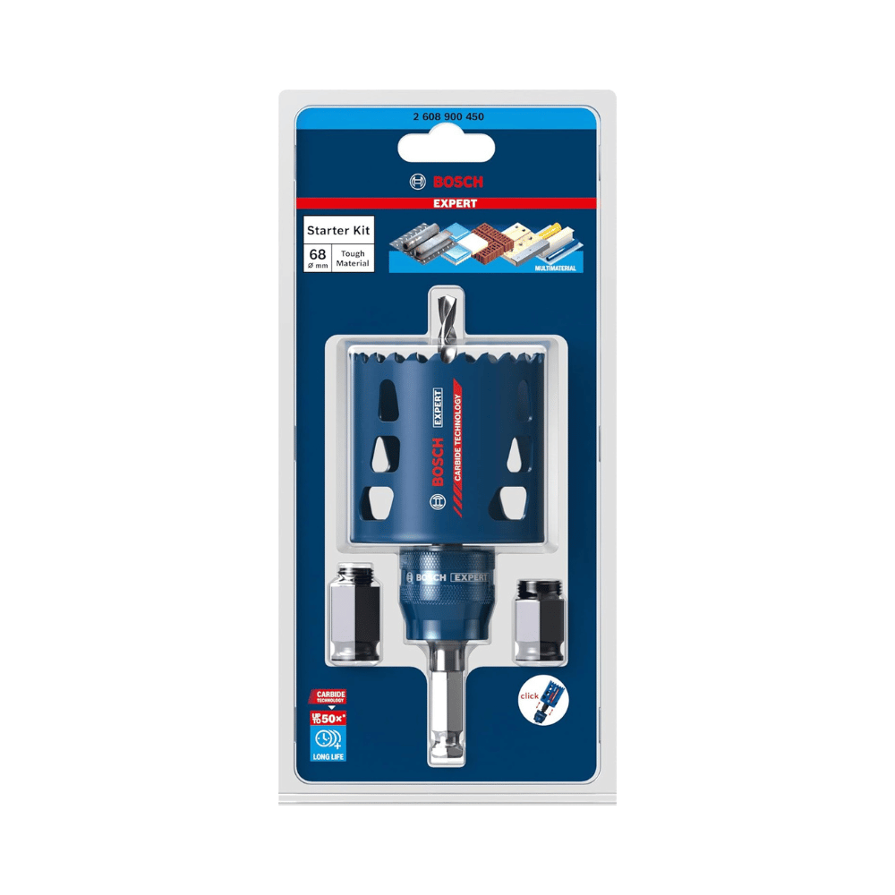 Kit scie-trépan Bosch EXPERT 2608900450 - Ø68 mm - boîtiers électriques
