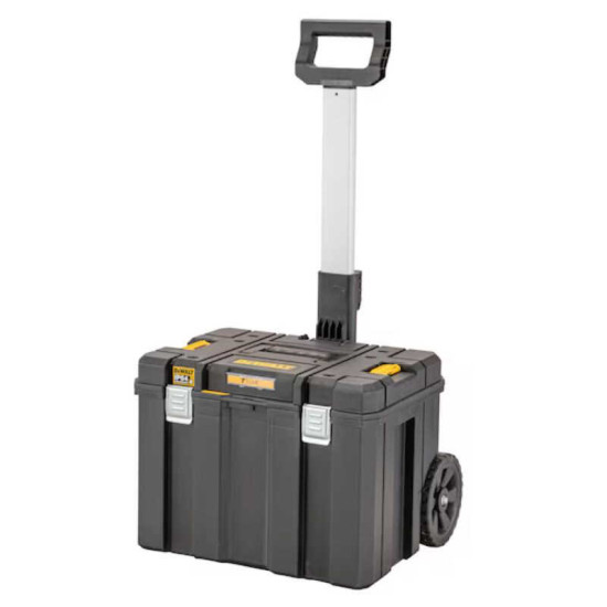 Coffret TSTAK IP54 grande contenance mobile avec poignée télescopique DeWalt DWST83347-1