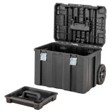 Coffret TSTAK IP54 grande contenance mobile avec poignée télescopique DeWalt DWST83347-1