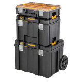 Coffret TSTAK IP54 grande contenance mobile avec poignée télescopique DeWalt DWST83347-1