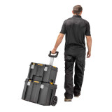 Coffret TSTAK IP54 grande contenance mobile avec poignée télescopique DeWalt DWST83347-1