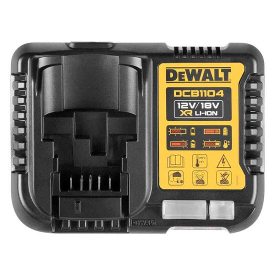 Pack énergie DeWalt DCB1104P2-QW - 18V XR - 2 batteries 5,0 Ah + chargeur