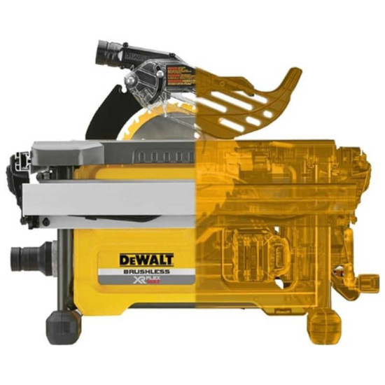 Scie circulaire sur table sans fil DeWalt DCS7485N - 54V XR - 210 mm - machine nue