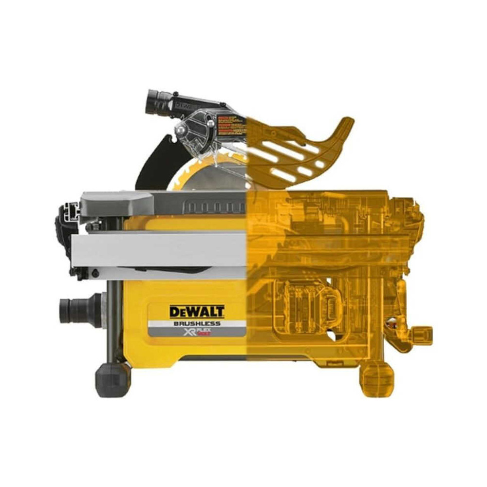 Scie circulaire sur table sans fil DeWalt DCS7485N - 54V XR - 210 mm - machine nue