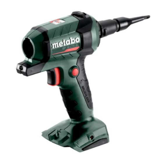 Soufflette sans fil Metabo BP 18 LTX BL 600798850 - 18V - brushless - machine nue