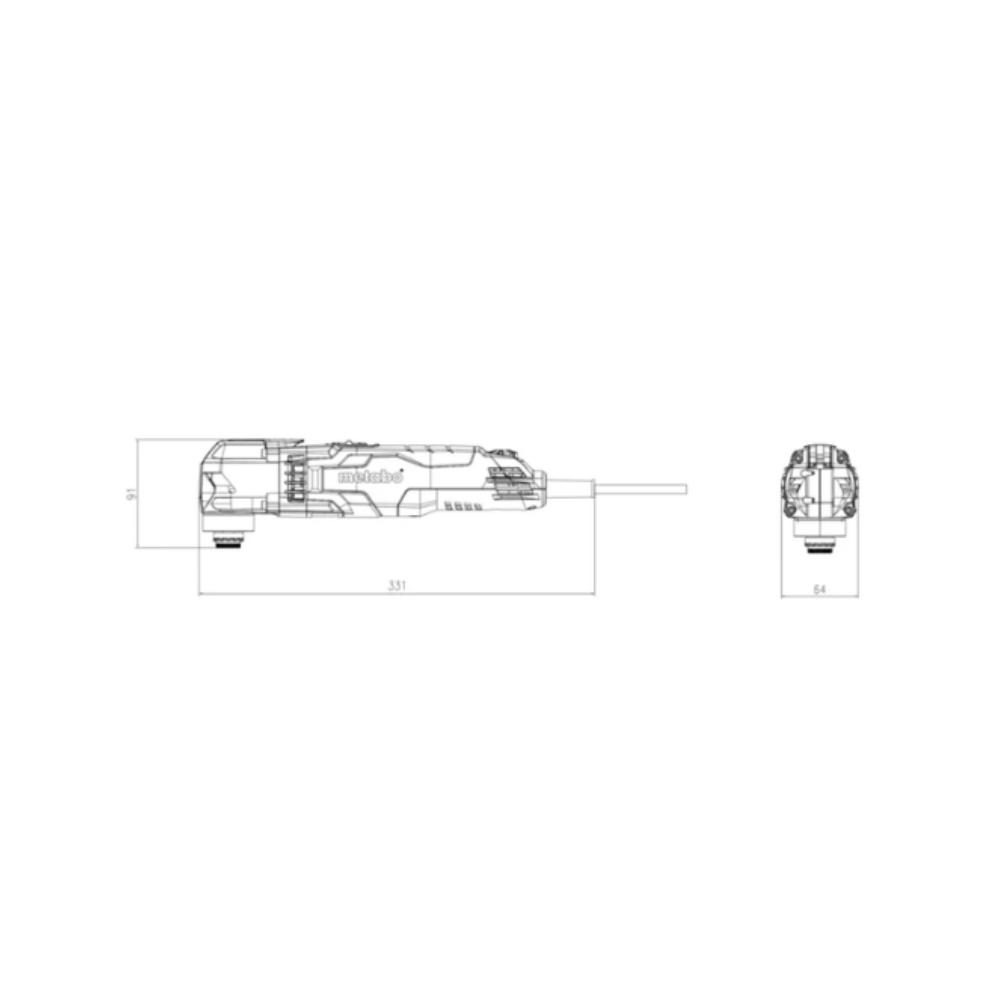 Outil multifonction filaire Metabo 601406500 MT 400 Quick Set - 400 W