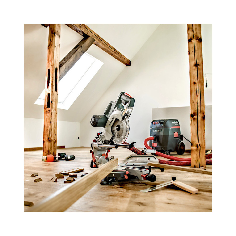 Scie à onglet radiale filaire Metabo 612216000 KGSV 72 Xact SYM - 1500 W - 216 mm