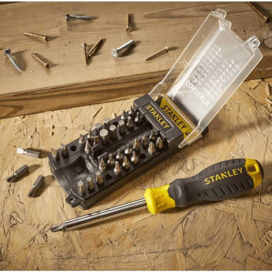 Coffret tournevis à cliquet + 34 embouts Stanley STHT0-70885 - coffret