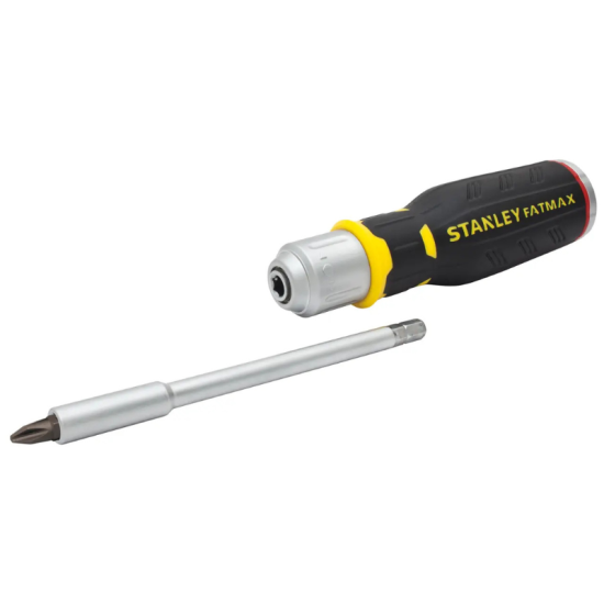 Tournevis à cliquet manche révolver avec 12 embouts Stanley FATMAX FMHT0-62690