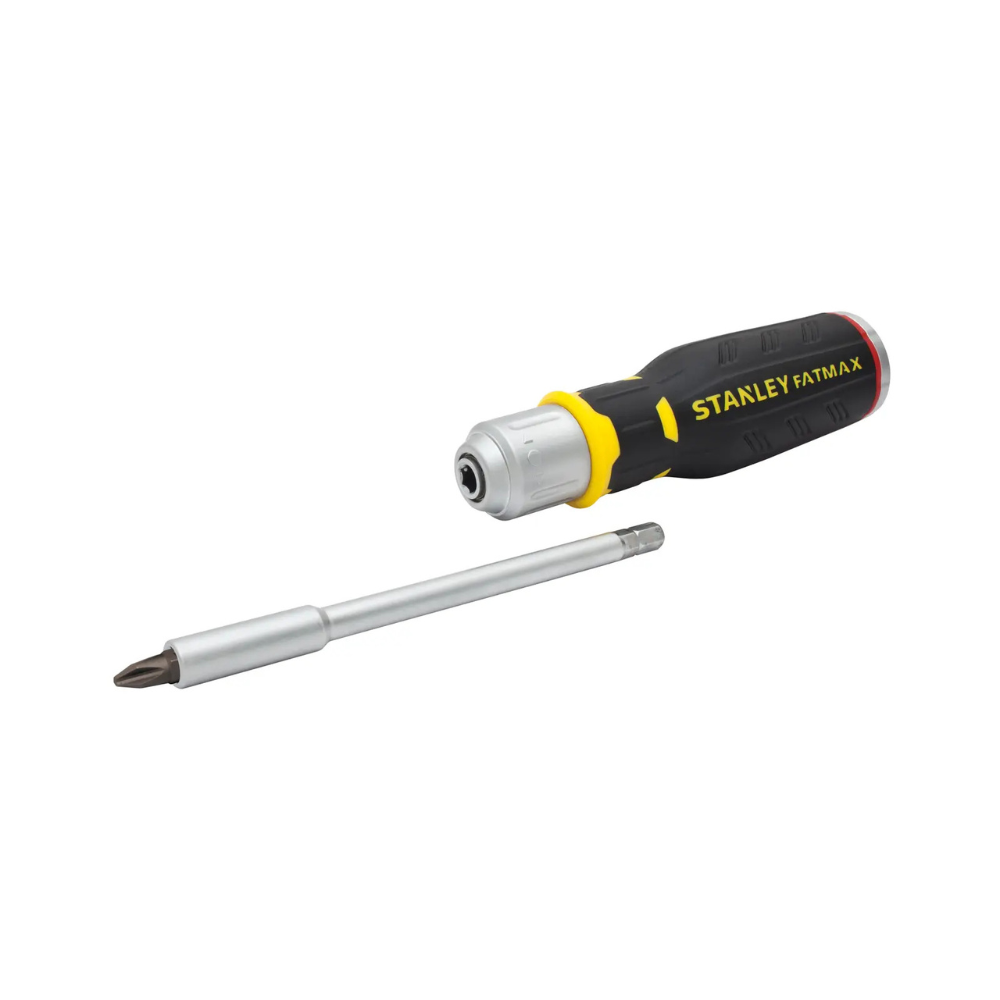 Tournevis à cliquet manche révolver avec 12 embouts Stanley FATMAX FMHT0-62690