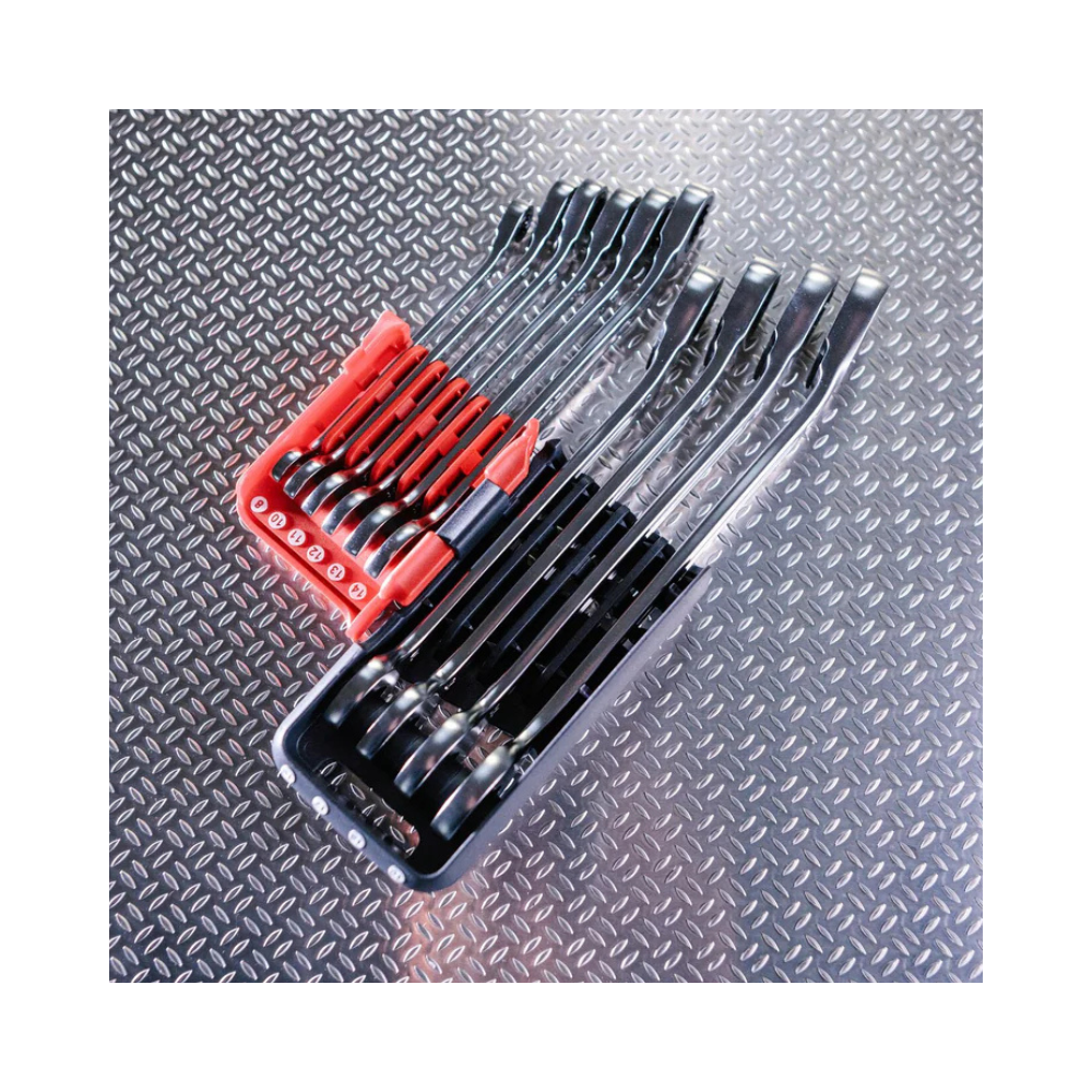 Jeu de 10 clés mixtes à fourche rapide à cliquet métriques 8 à 19 mm Facom 467BR.JP10PB