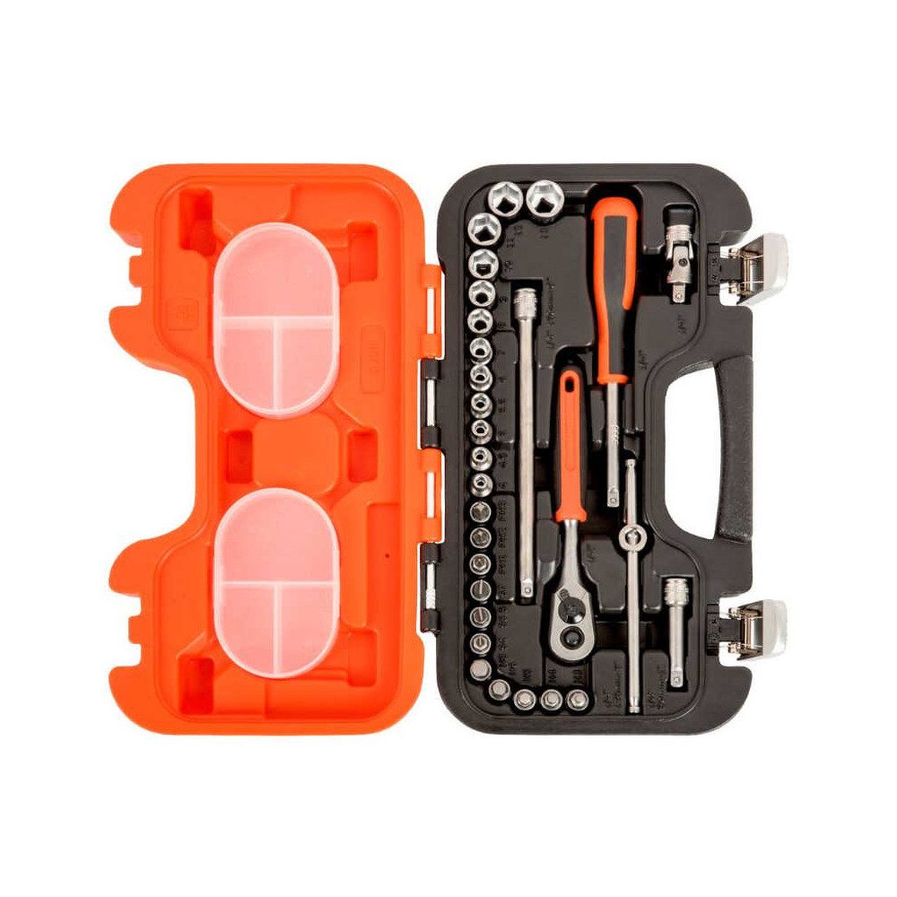 Coffret 29 outils Bahco S290 - douilles et douilles tournevis 1/4 - cliquet 60 dents