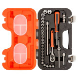 Coffret 29 outils Bahco S290 - douilles et douilles tournevis 1/4 - cliquet 60 dents