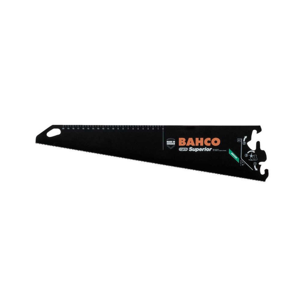 Lame de scie égoïne Superior 475 mm 9/10 TPI pour poignées ERGO Bahco EX-19-XT9-C