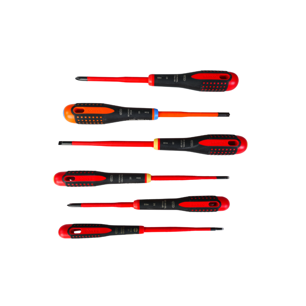 Jeu de 6 tournevis isolés ERGO Bahco ERGO.106SL - 1000 V - IEC 60900