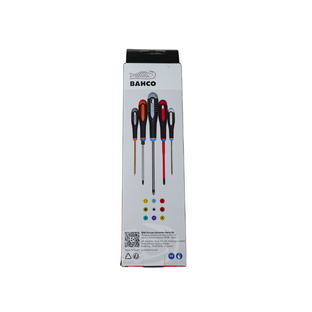 Jeu de 6 tournevis isolés ERGO Bahco ERGO.106SL - 1000 V - IEC 60900