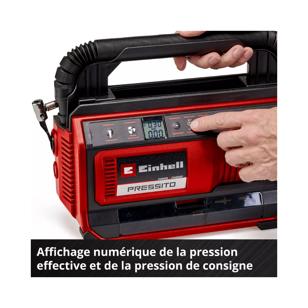 Compresseur sans fil Einhell 4020430 hybride PRESSITO 18/25 Hybride