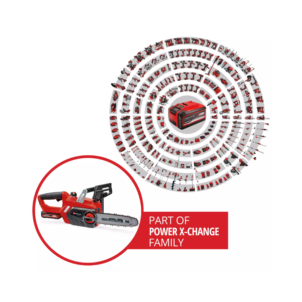 Tronçonneuse sans fil Einhell 4501760 GE-LC 18/25-1 Li Kit (1x3,0 Ah)