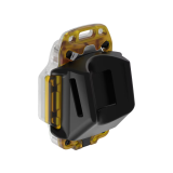 Lampe multifonction Armytek Crystal Pro F07101Y - 220 lm - lumière blanche et rouge - batterie intégrée - jaune