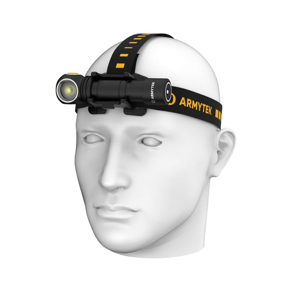Lampe frontale Armytek Wizard C2 Pro Nichia F06801PW - 1 600 lm - lumière chaude - batterie 3 500 mAh + chargeur