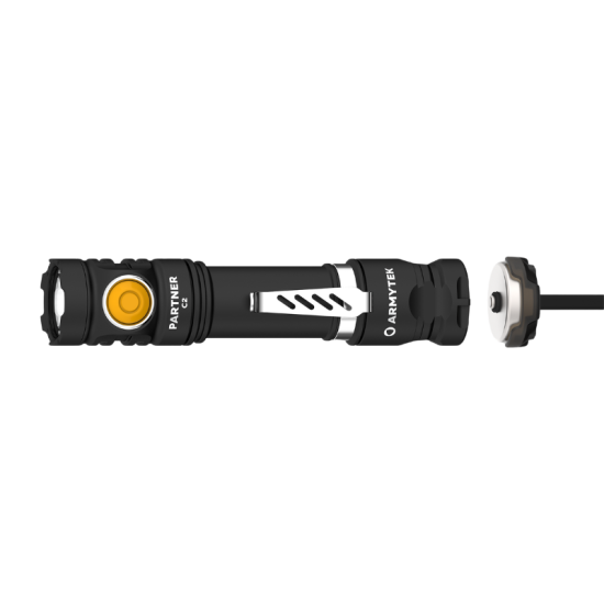 Lampe torche Armytek Partner C2 Magnet USB F07802W - 1 020 lm - lumière chaude - batterie 18650
