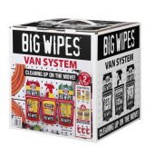 Kit de nettoyage Van System Big Wipes BIVSKIT0 - Lingettes, spray et supports - 8 pièces