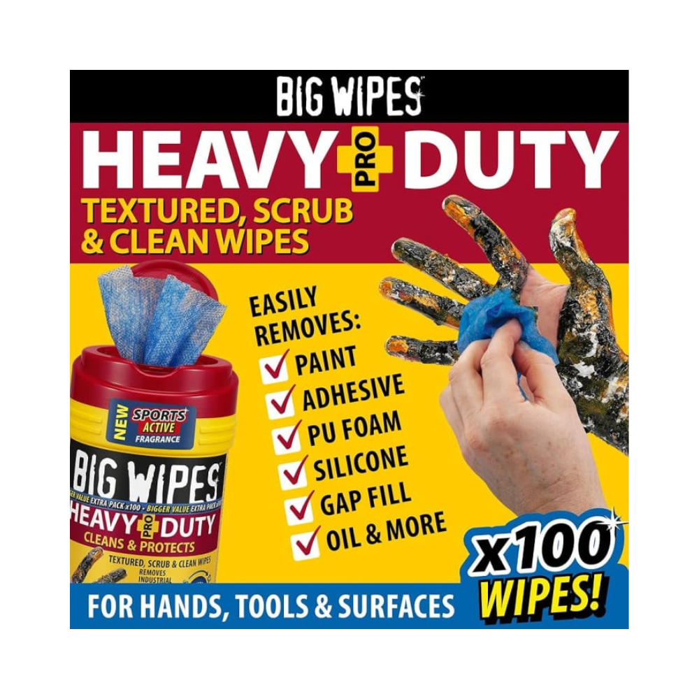 Lingettes Heavy Duty double face Big Wipes BIHEA120-SE - Seau de 240 - Ultra-résistantes