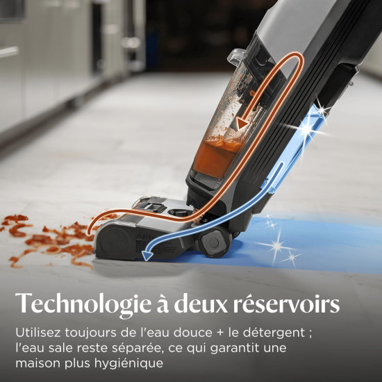 Aspirateur laveur sans fil Bissell CrossWave OmniForce 3912N - station de charge