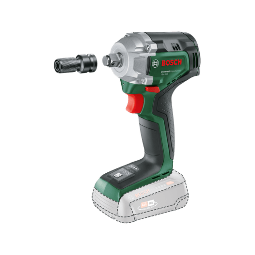 Boulonneuse à chocs sans fil Bosch 603980305 UniversalImpactDrive 18V-350 - 350 Nm - 3 douilles