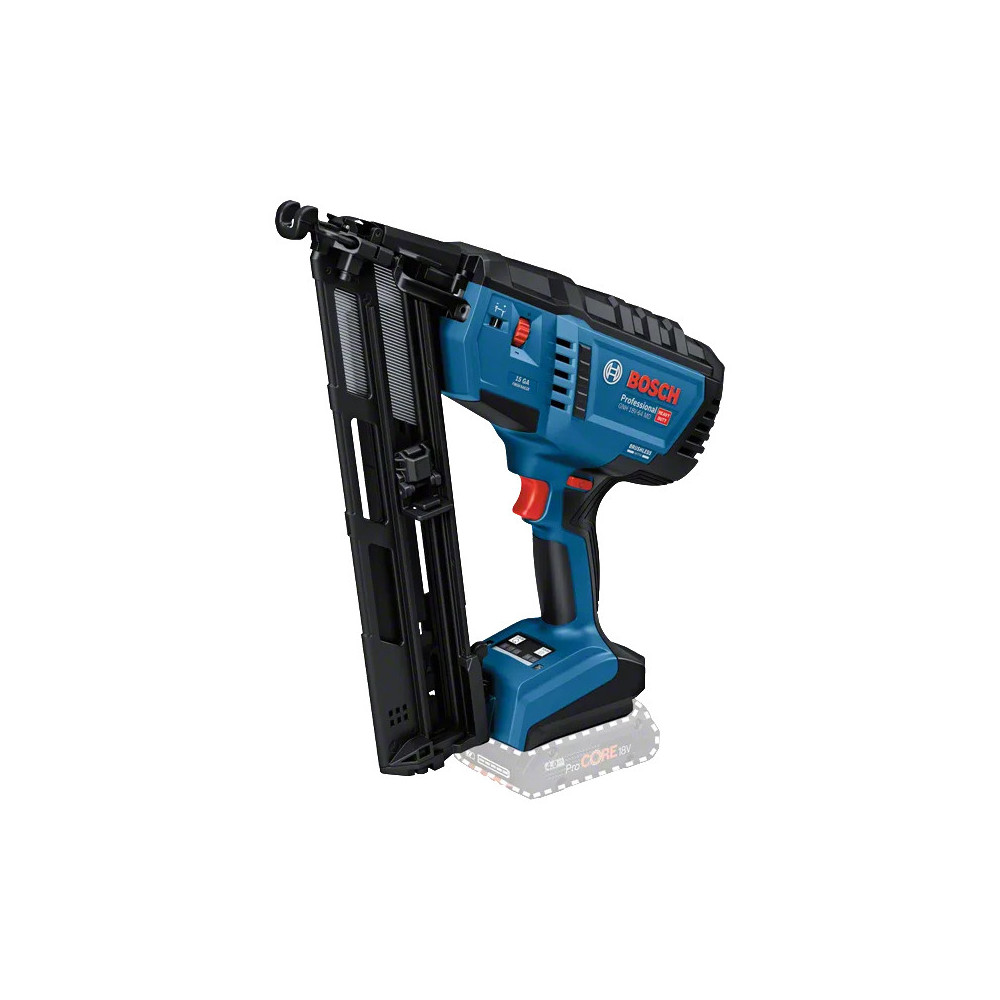 Cloueur de finition sans fil Bosch GNH 18V-64 MD 0601482201 - 18V - pointes 15 Ga de 32 à 64 mm - machine nue - L-BOXX