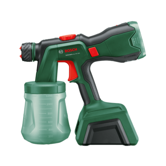 Pistolet à peinture sans fil Bosch UniversalSpray 18V-300 603208100 - 18V Power for All - 1,2 l - machine nue