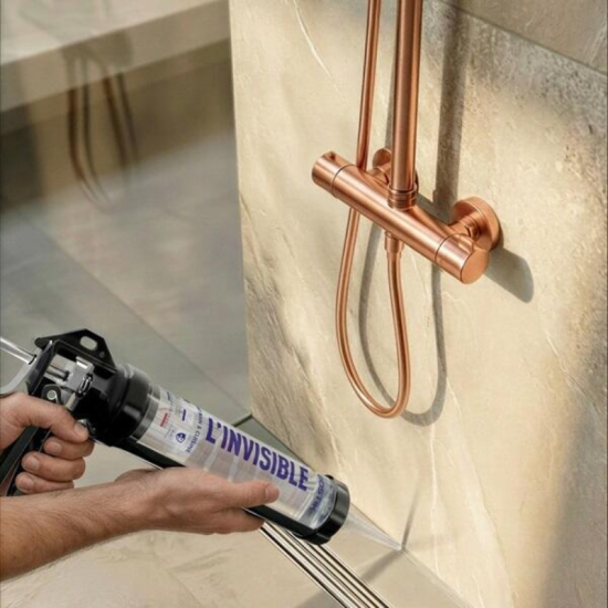 Mastic MS polymère sanitaire L'Invisible Bostik L-INVISIBLE - Transparent - Bain et cuisine