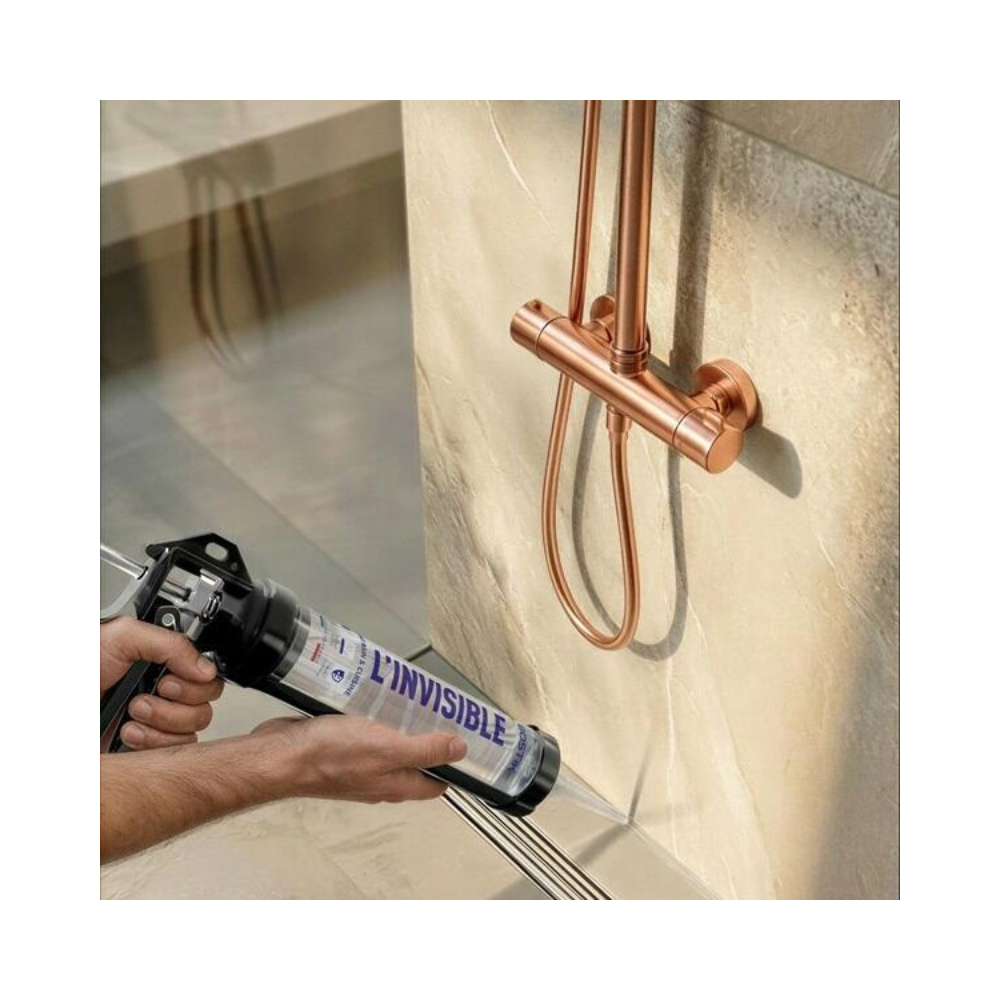 Mastic MS polymère sanitaire L'Invisible Bostik L-INVISIBLE - Transparent - Bain et cuisine