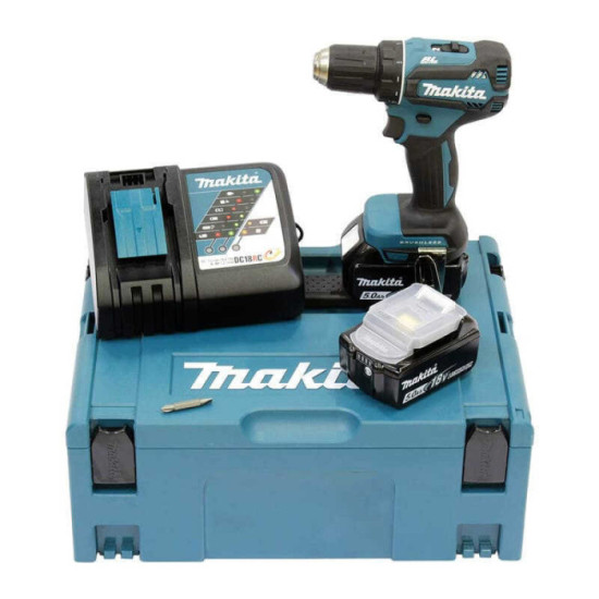 Perceuse visseuse Makita DDF485RTJ 2x5,0 Ah