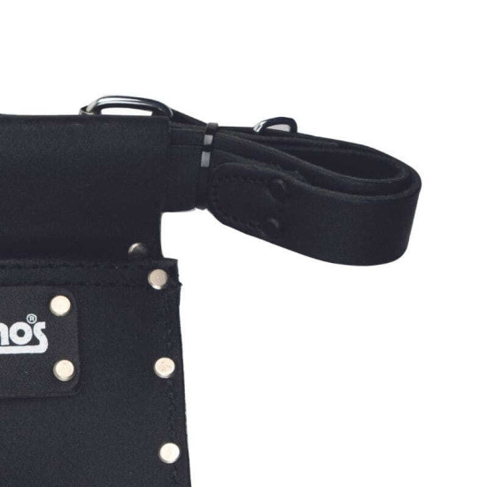 Poche à clous Dimos 205725 - à soufflet - ceinture cuir - 2 compartiments