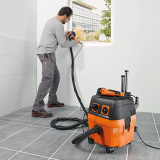 Aspirateur eau et poussières filaire Fein Dustex 25 L 92035060000 - classe L - 1 380 W - cuve 22 l - set accessoires