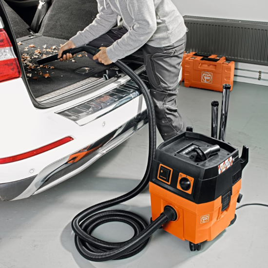 Aspirateur eau et poussières filaire Fein Dustex 25 L 92035060000 - classe L - 1 380 W - cuve 22 l - set accessoires