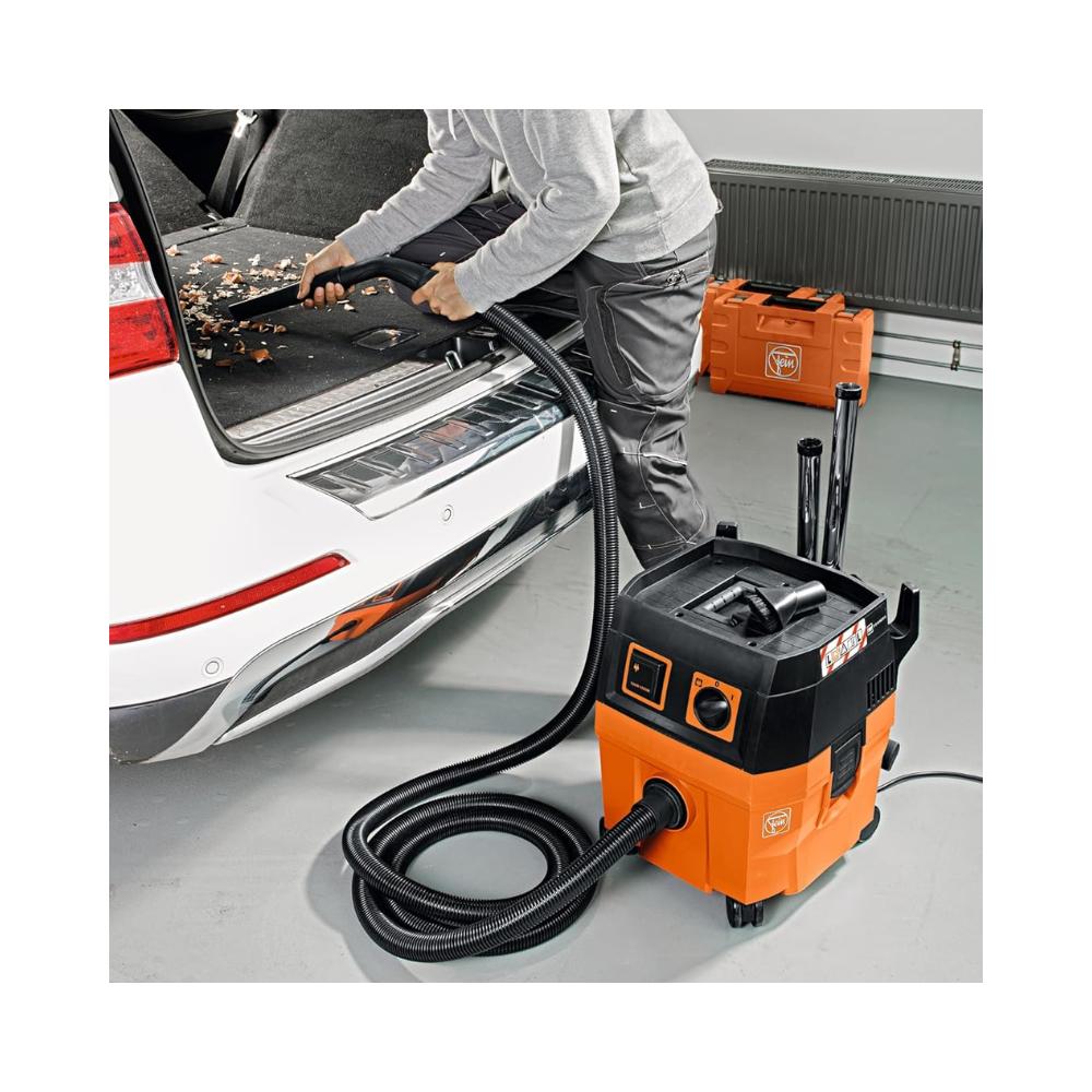 Aspirateur eau et poussières filaire Fein Dustex 25 L 92035060000 - classe L - 1 380 W - cuve 22 l - set accessoires
