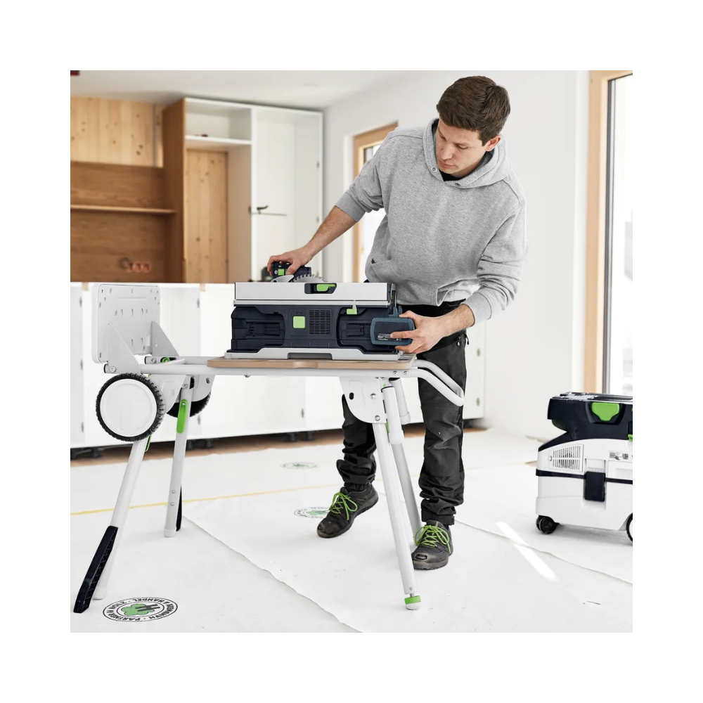 Scie circulaire sur table sans fil Festool 577371 sans fil CSC SYS 50 EB-Basic-Set - 18V