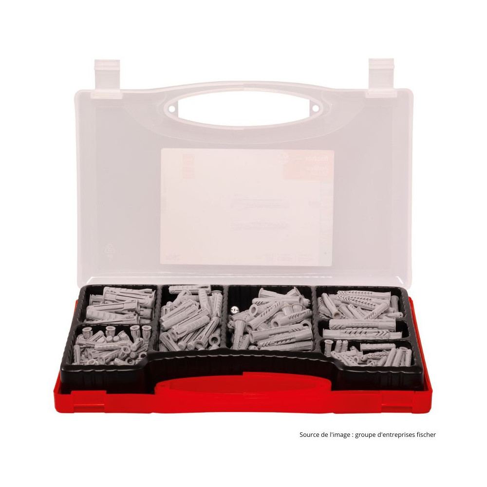 Coffret de chevilles Fischer 40991 - Red-Box SX Plus et UX - 290 pièces