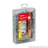 Coffret vis et chevilles Fischer 513777 - SX Plus 6 et 8 mm - 160 pièces