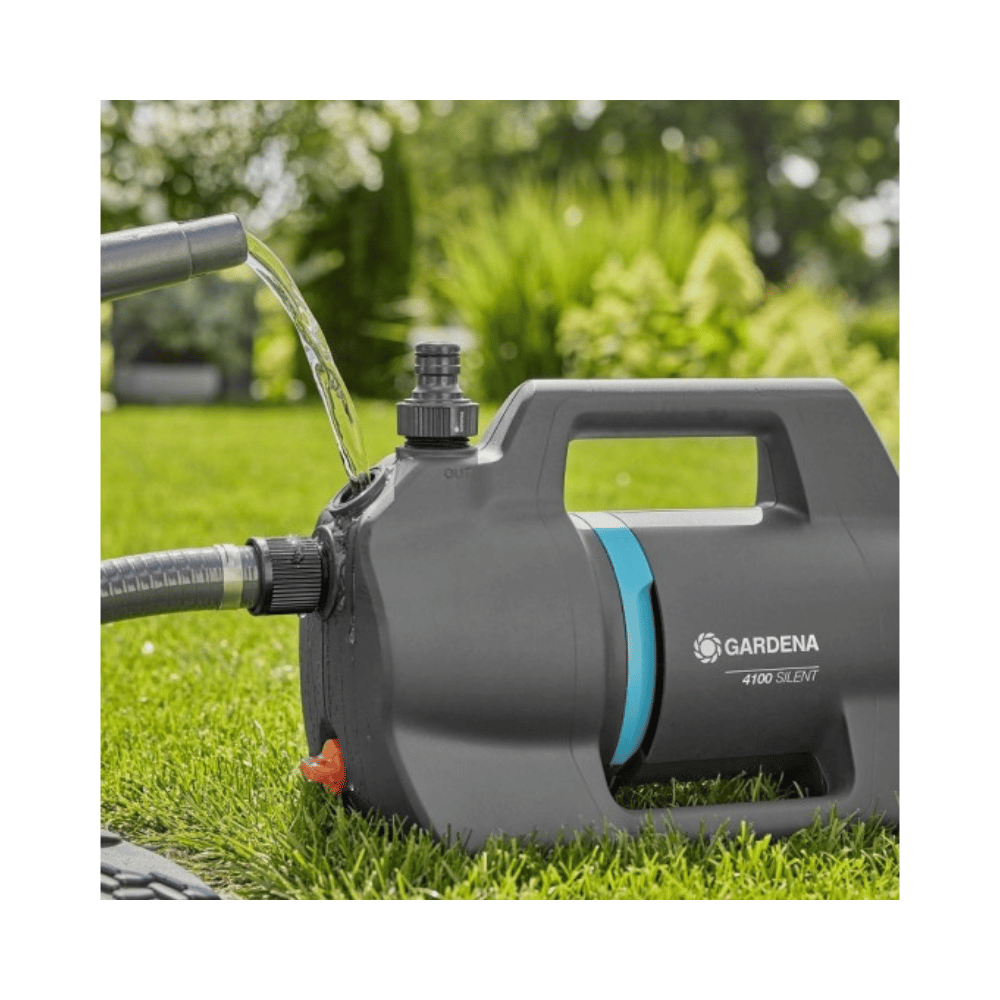 Kit pompe d'arrosage de surface filaire Gardena 4100 Silent 09051-20 - 550 W - 4 100 l/h - tuyaux + raccords