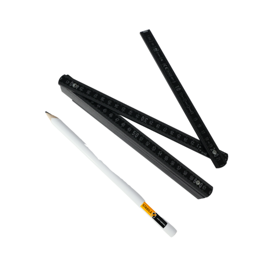Mètre pliant en bois 2 m Type ZB + crayon 01304B Stabila STB-01304B