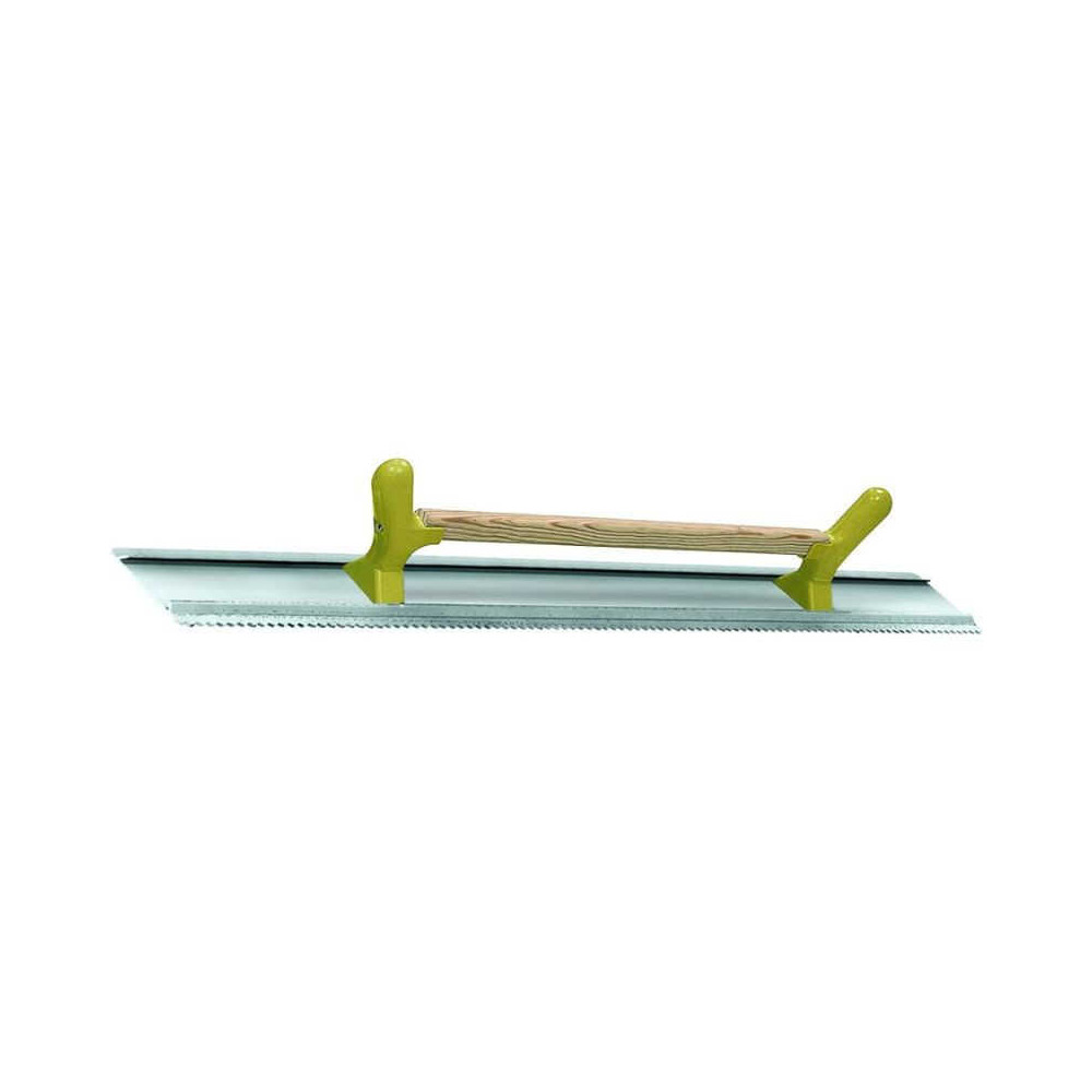 Règle à dresser 2 en 1 aluminium Taliaplast 381301 - 100 cm - face lisse et face dentée