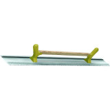 Règle à dresser 2 en 1 aluminium Taliaplast 381301 - 100 cm - face lisse et face dentée