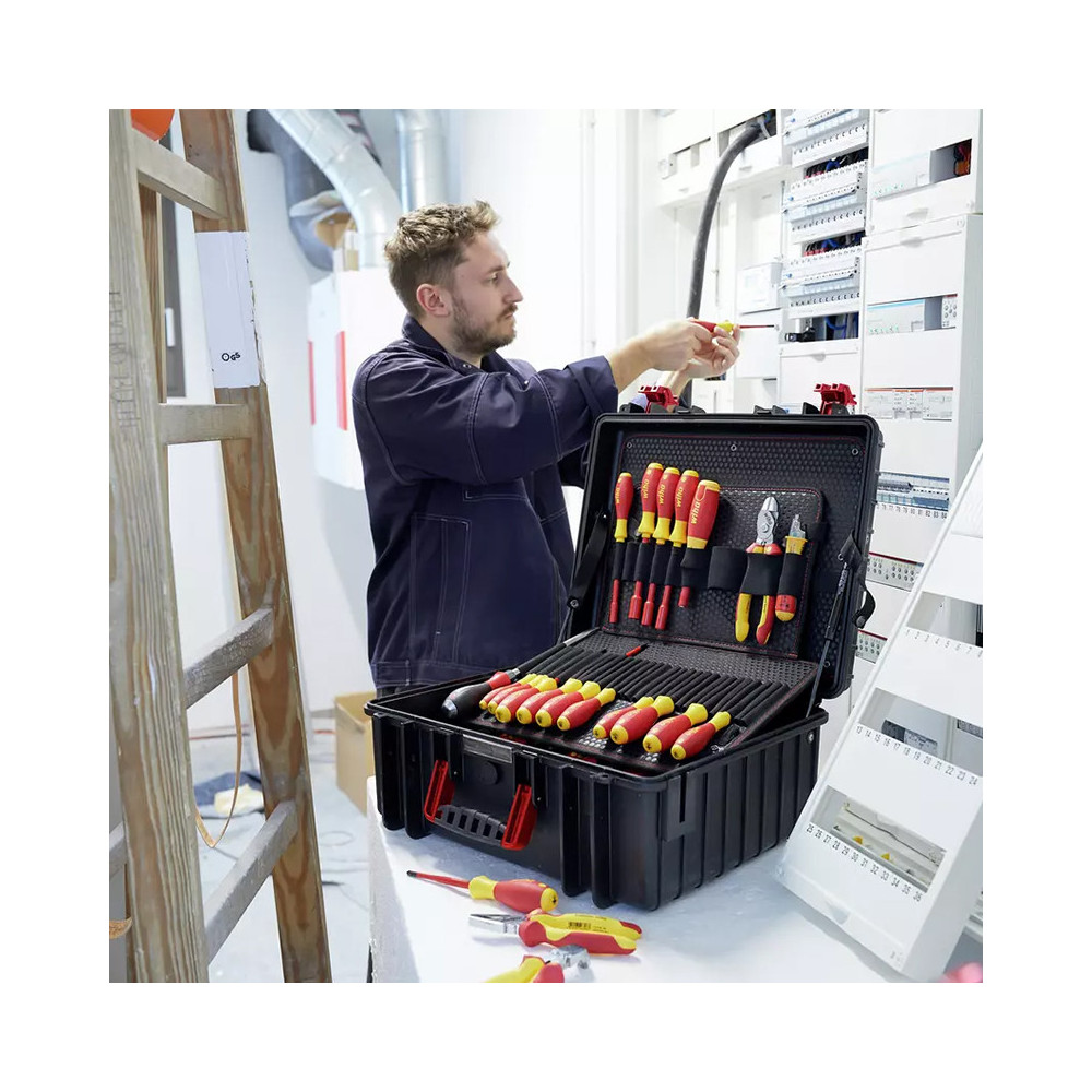 Caisse à outils XL pour électricien Wiha 40523