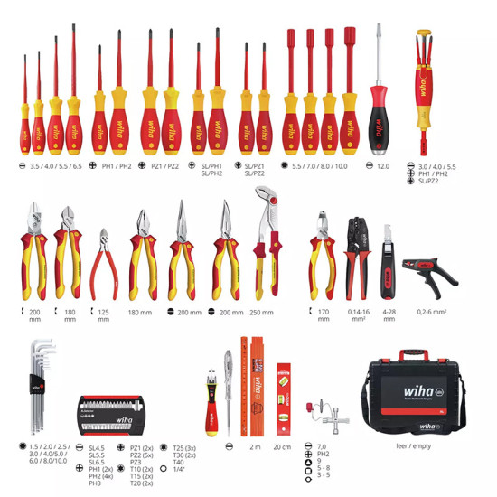 Caisse à outils XL pour électricien Wiha 40523