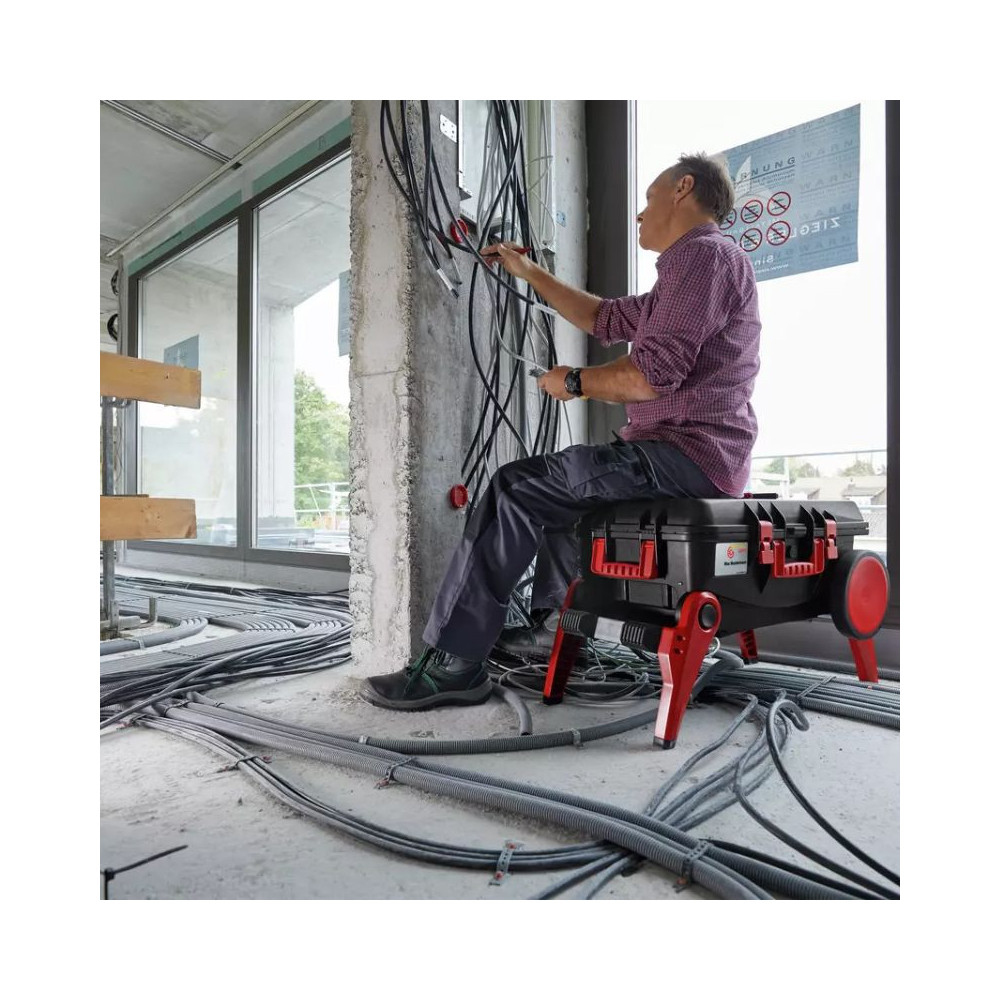 Caisse à outils électricien XXL sur roues Wiha 45734