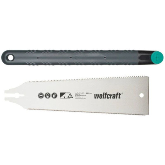 Scie japonaise bi-face lame 240 mm Wolfcraft 6951000